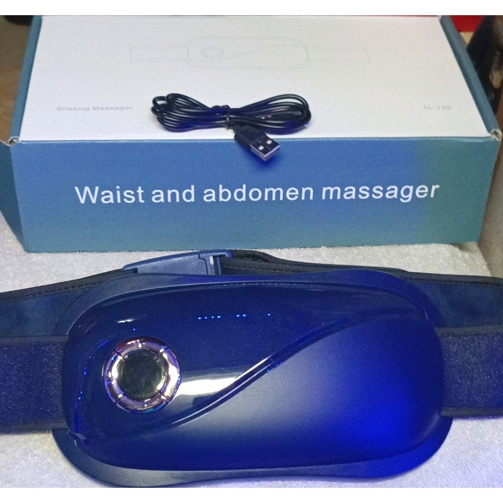 New SL-188 Rechargeable Cordless Waist & Abdomen Shaking Massage Belt Tested
